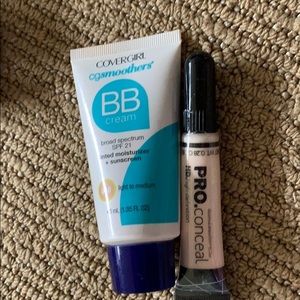 Foundation and concealer